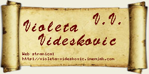 Violeta Videsković vizit kartica